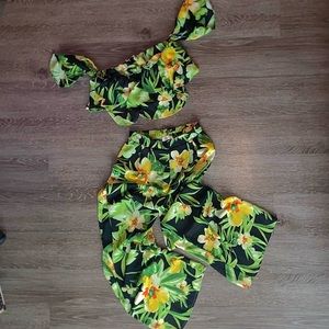 Two Piece Tropical Set
